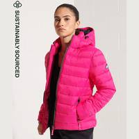 Superdry Women's Pink Puffer Jackets