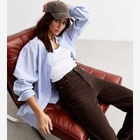New Look Women's Wide Leg Corduroy Trousers