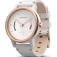 Garmin Mens Rose Gold Watch With Leather Strap