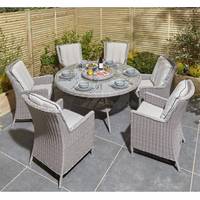CHESHIRE 6 Seater Rattan Dining Sets