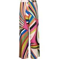 EMILIO PUCCI Women's Printed Silk Trousers
