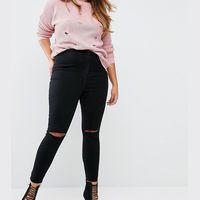 Missguided Women's Black High Waisted Jeans