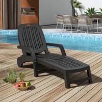 Living and Home Adjustable Backrest Sun loungers