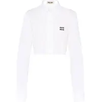 Miu Miu Women's White Cotton Shirts