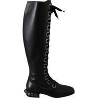Secret Sales Women's Black Leather Boots