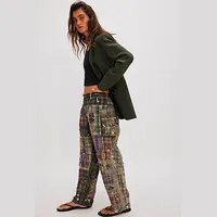 Free People Women's Plaid Trousers