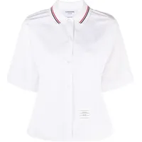 Thom Browne Women's White Short Sleeve Shirts