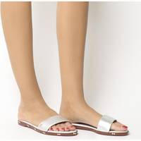 Office Silver Sandals for Women