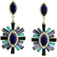 Wolf & Badger Artisan Furniture Women's Sapphire Earrings