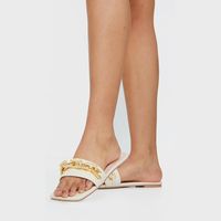 PrettyLittleThing Women's Leather Mules