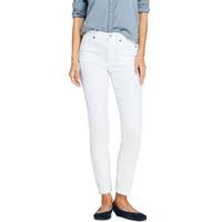 Land's End Women's White High Waisted Jeans