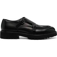 Doucal's Men's Black Monk Shoes