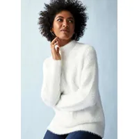 womens white fluffy jumper