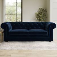 Furniture123 Navy Velvet Sofas