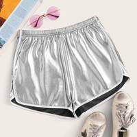 SHEIN Metallic Shorts for Women