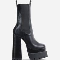 Ego Shoes Women's Black Heel Boots