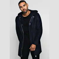 Boohoo Hooded Coats for Men