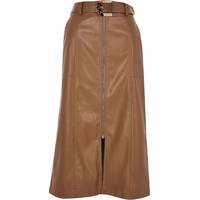 Next Women's Brown Midi Skirts