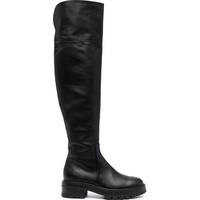 Aquazzura Women's Black Leather Knee High Boots