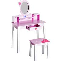 HOMCOM Dressing Table And Chair
