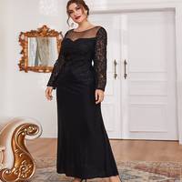 SHEIN Plus Size Black Dresses
