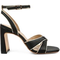 Wolf & Badger Rag & Co Women's Black Heel Sandals