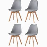 B&Q Grey Dining Chairs