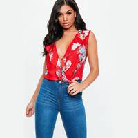 Missguided Red Bosysuits for Women