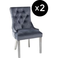 Choice Furniture Superstore Urban Deco Velvet Dining Chairs