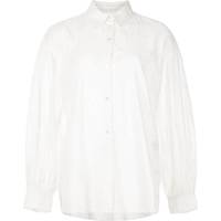 FARFETCH Women's White Puff Sleeve Shirts