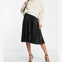 Closet London Women's Black Pleated Midi Skirts