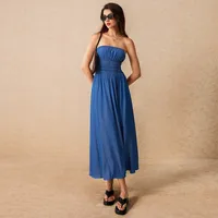 SHEIN Women's Denim Maxi Dresses