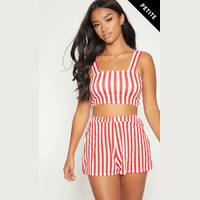 Pretty Little Thing Womens Striped Shorts