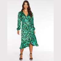 Debenhams Women's Green Wrap Dresses