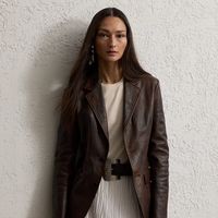 Ralph Lauren Women's Brown Leather Jacket