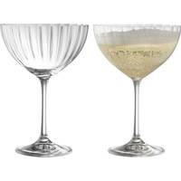 Belleek Champagne Flutes and Saucers