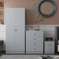 FWSTYLE Grey Chest Of Drawers