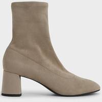 Charles & Keith Women's Block Heel Ankle Boots