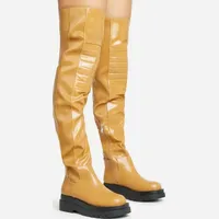 Ego Shoes Women's Leather Thigh High Boots