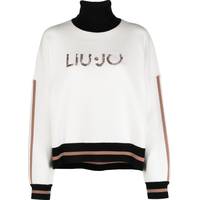 Liu Jo Women's White Roll Neck Jumpers