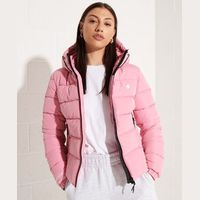 Superdry Women's Pink Puffer Jackets