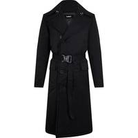 Flannels Men's Black Trench Coats