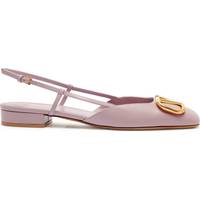 Valentino Garavani Womens Flat Shoes With Ankle Straps