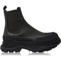 Alexander Mcqueen Men's Black Leather Chelsea Boots