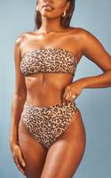 PrettyLittleThing Women's Leopard Swimwear