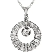 The Jewel Hut Gold Impression Women's Diamond Pendants