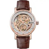 Very Mens Rose Gold Watch With Leather Strap