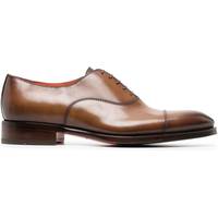 Santoni Men's Brown Oxford Shoes