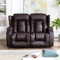 Ebern Designs Brown Leather Recliner Chairs