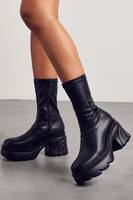 MissPap Women's Black Chunky Boots